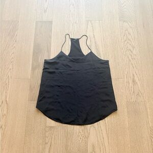 Club Monaco Black Silk Racerback Camisole